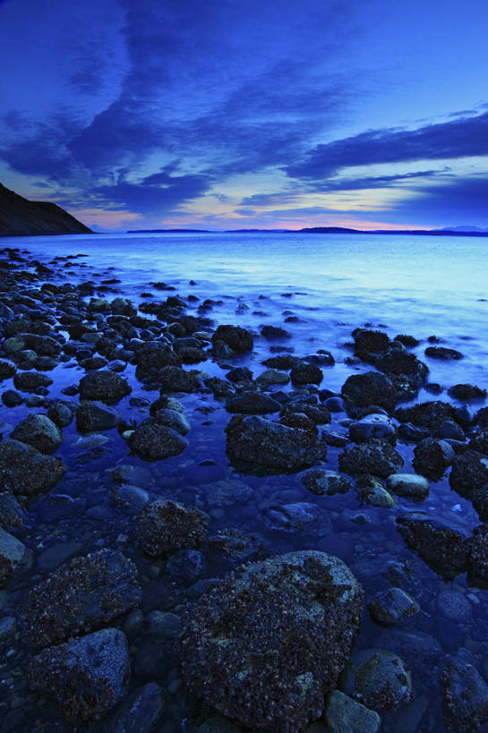 无人,竖图,室外,白天,海洋,日落,美国,云,黄昏,摄影,宁静,华盛顿州,普吉特海湾,岩石,彩图,阿德默勒尔蒂湾