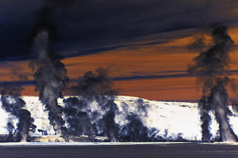 无人,横图,室外,白天,山,美国,蒸汽,地形,摄影,底片,北美,北美洲,美洲,怀俄明,黄石公园,间歇泉,北亚美利加洲,亚美利加洲,地质学,彩图,美利坚合众国