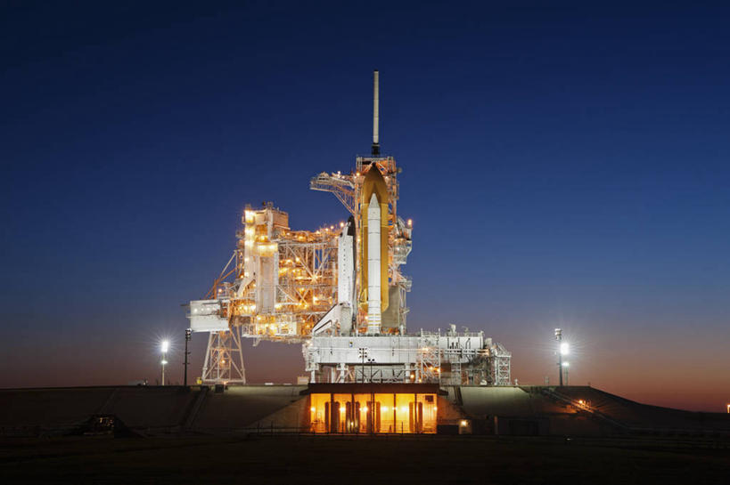 无人,横图,室外,夜晚,技术,美国,太空,发射台,摄影,北美,北美洲,美洲,航天飞机,佛罗里达,佛罗里达州,佛州,阳光州,肯尼迪航天中心,北亚美利加洲,亚美利加洲,迈雷特岛国家野生动物保护区,梅里特岛,彩图,美利坚合众国,空间探索,火箭加速器