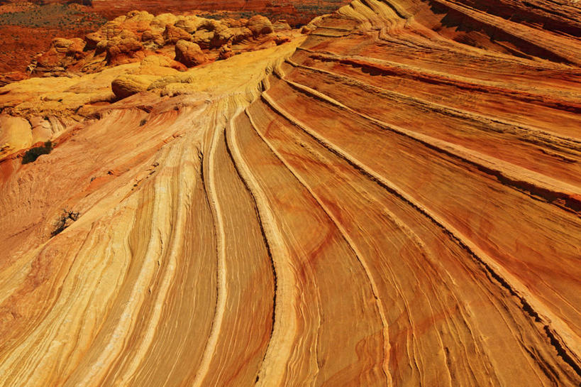 无人,横图,室外,白天,石头,沙漠,条纹,花椰菜,红色,摄影,流动,亚利桑那,岩层,岩石,彩图