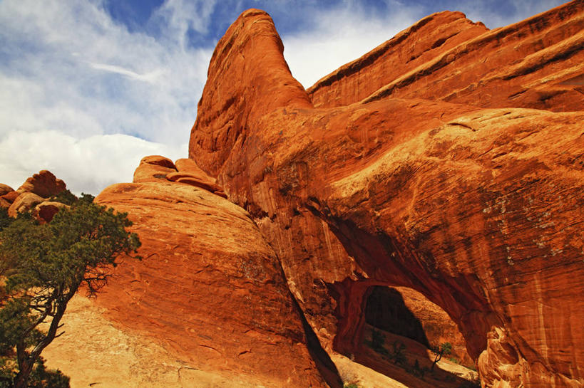 无人,横图,室外,白天,石头,沙漠,红色,摄影,鳍,岩层,拱门国家公园,犹他,岩石,彩图