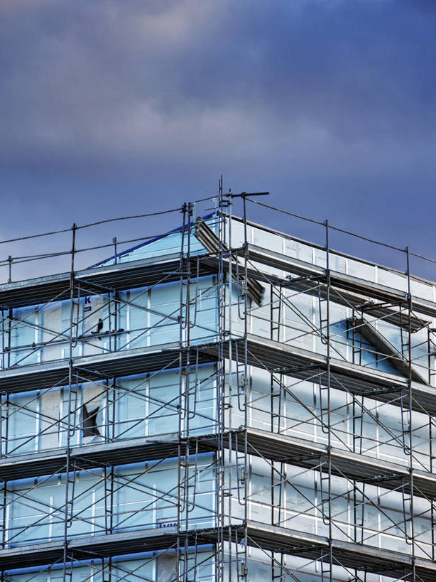 无人,竖图,室外,白天,建筑业,技术,镜子,建筑,钢铁,脚手架,黄昏,摄影,改变,蓝图,科罗拉多州,勃起,彩图