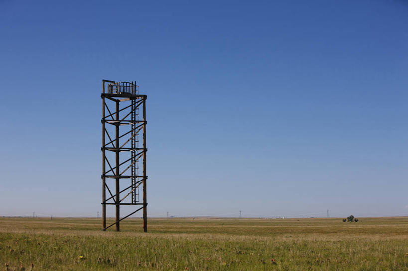 无人,横图,室外,白天,探险,草原,建筑,塔,平原,摄影,监视,科罗拉多州,彩图,大平原