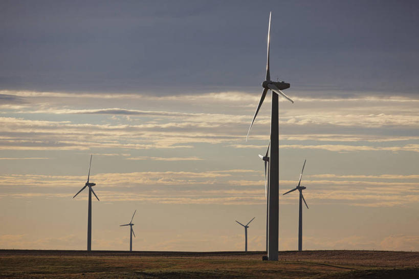 无人,横图,室外,白天,日落,风,美国,风力,科学,发电机,塔,螺旋桨,旋转,平原,转,摄影,能源,电,电源,改变,剪影,替代能源,环境保护,涡轮,科罗拉多州,风速计,物理学,气象学,风轮机,彩图