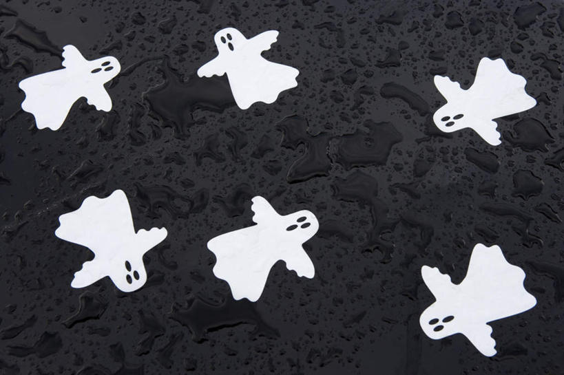 无人,横图,俯视,黑白,室外,夜晚,神秘,水,许多,阴影,节日,庆祝,造型,光线,液体,影子,水滴,灯光,很多,文化,庆典,鬼脸,万圣节,纪念,惊恐,怪异,恐怖,惊慌,恐慌,惊骇,高角度拍摄,鬼