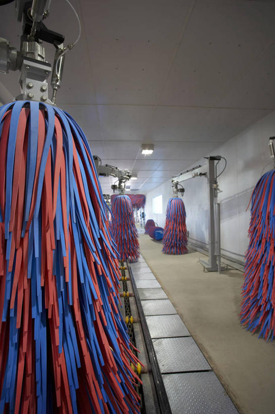 无人,竖图,彩色,室内,特写,白天,正面,天花板,一排,吊挂,悬挂,阴影,整齐,光线,影子,走道,走廊,过道,灯光,挂,排列,绳子,五颜六色,绳索,色彩斑斓,队列,五彩缤纷,洗车房,五彩斑斓,五光十色,彩图