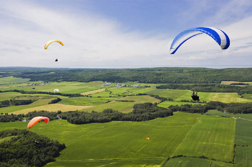 西方人,四个人,跳伞运动员,横图,俯视,航拍,室外,白天,锻炼,运动,跳伞,草地,草坪,树林,植物,欧洲,加拿大,欧洲人,阴影,光线,影子,云,云朵,云彩,草,树,树木,蓝色,绿色,白云,蓝天,天空,阳光,自然,天,生长,晴朗,成长,北美,北美洲,鸟瞰,美洲,北亚美利加洲,亚美利加洲,魁北克省,体育,白种人,晴空,伞兵,跳伞人,跳伞员,跳伞者,彩图,高角度拍摄,全身,健身
