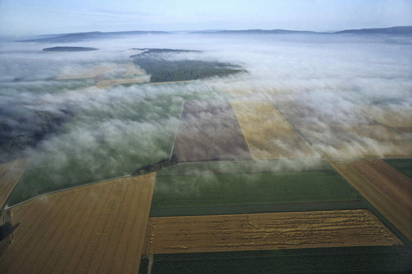 无人,农田,横图,俯视,航拍,室外,白天,旅游,度假,庄稼,农作物,草地,草坪,美景,树林,植物,雾,德国,欧洲,阴影,朦胧,模糊,光线,影子,景观,拂晓,黎明,娱乐,草,树,树木,绿色,阳光,自然,享受,休闲,景色,放松,生长,成长,迷雾,西欧,鸟瞰,自然风光,德意志联邦共和国,下萨克森州,下萨克森,大雾,彩图,高角度拍摄,耕地,庄稼田