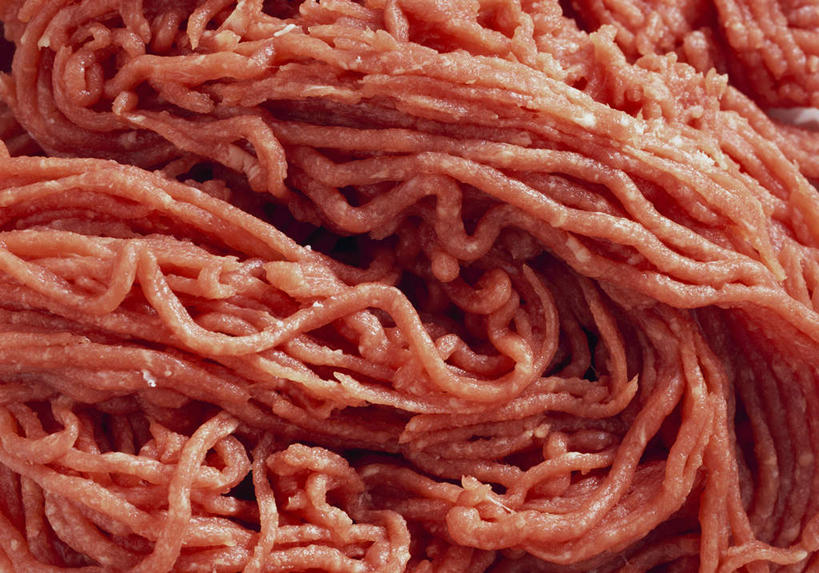 无人,横图,俯视,室内,特写,白天,桌面,桌子,许多,阴影,反射,木制,影子,肉,很多,肉丝,肉类,红色,木制品,肉食,彩图,高角度拍摄