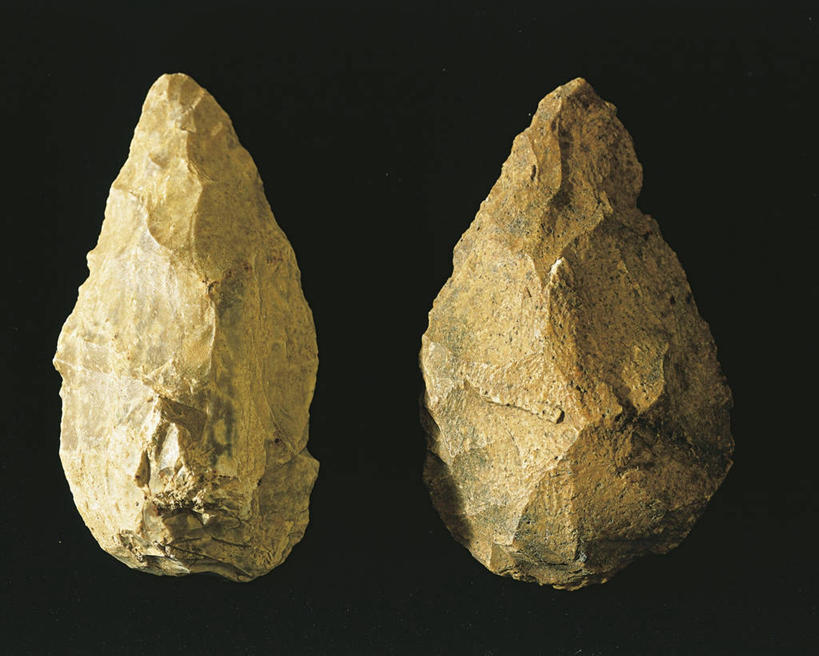 无人,横图,黑色背景,工具,历史,古代,两个,摄影,古代文明,美术工艺,史前时代,彩图,影棚拍摄,石器时代