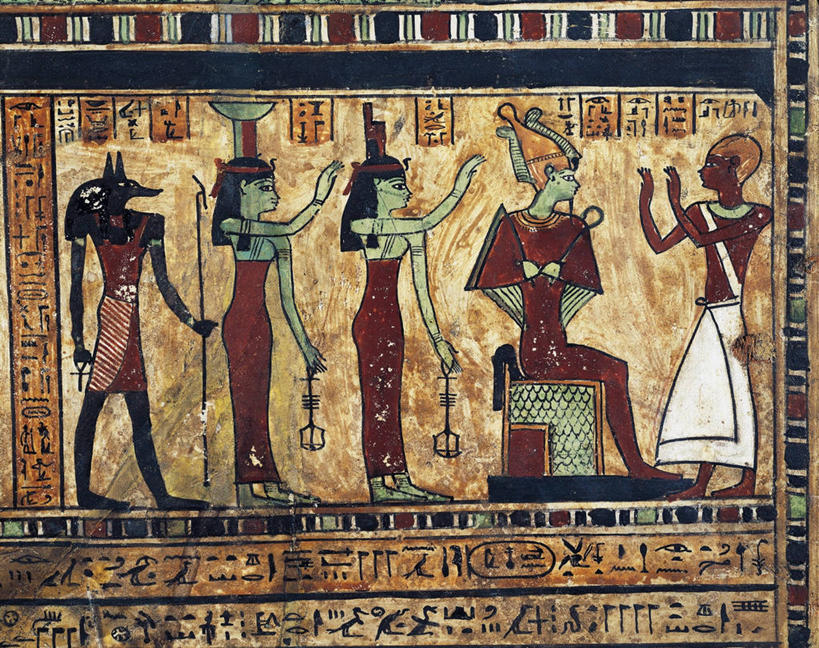 三个人,站,坐,横图,竖图,插画,室内,侧面,数码,科技,阴影,神话,网络,高光,几何,计算机图形,合成,图画,历史,文化,画,古代,祈祷,摄影,宗教,部分,电脑合成图,数码合成图,象形文字,合成图,传说,豺,漫画,阿努比斯,写实,具体,具象,古埃及文明,古代文明,美术工艺,胡狼头神,母性之神,丧葬之神,生育之神,埃及神话,伊希斯,神父,彩图,奈芙蒂斯,过去