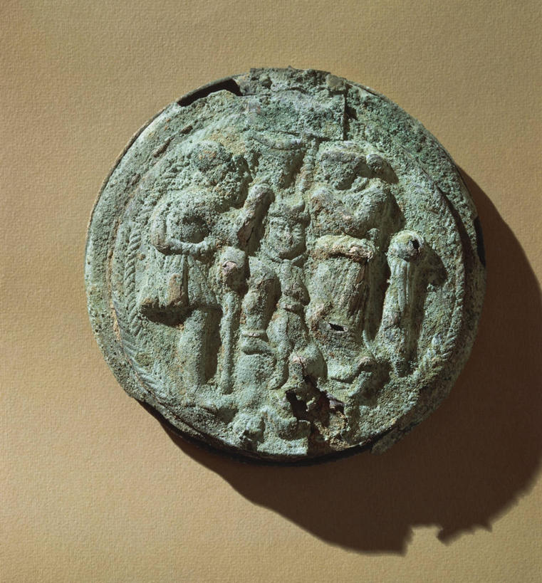 无人,竖图,特写,神话,圆形,一个,摄影,单个,棺材,青铜,古代文明,美术工艺,彩图,影棚拍摄,浅浮雕,奥德赛