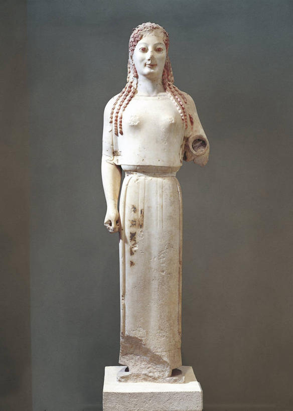 无人,站,竖图,雕塑,雕像,大理石,古代,一个,摄影,单个,古希腊,古代文明,美术工艺,长发,彩图,影棚拍摄