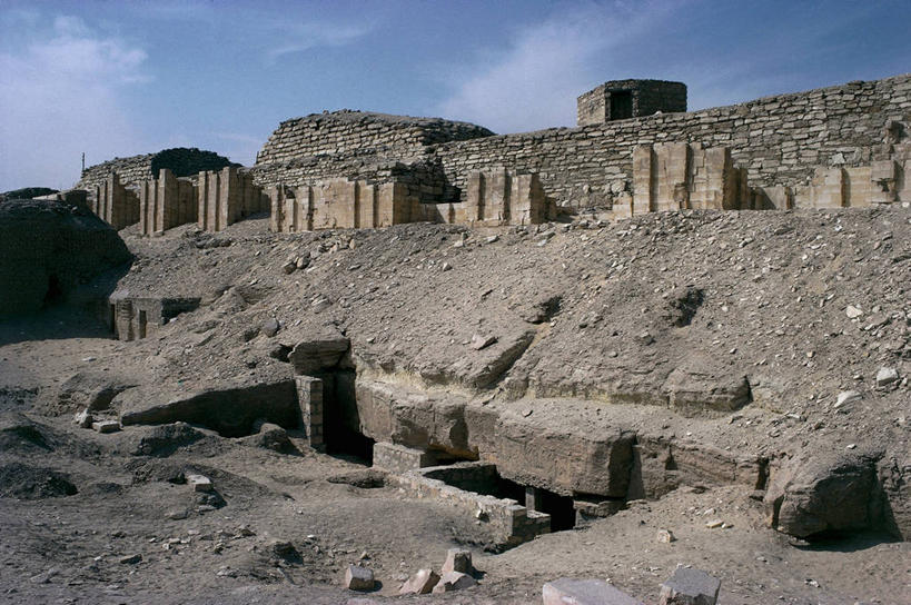 无人,横图,室外,白天,建筑,埃及,历史,石墙,废墟,地标建筑,摄影,坟墓,中东,萨卡拉,古埃及文明,古代文明,彩图,旅行,过去