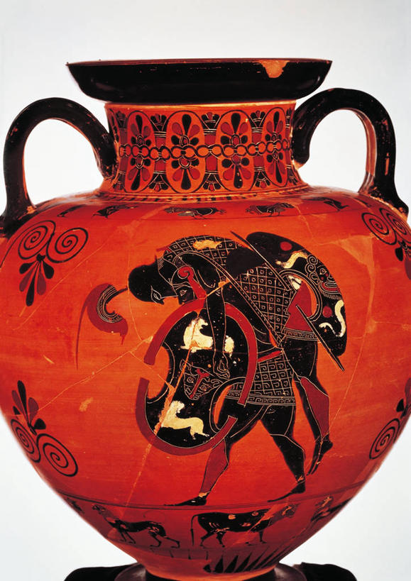 无人,竖图,白色背景,安全,神话,标志,符号,盔甲,防护,陶瓷制品,历史,标识,一个,陶器,力量,摄影,盾,单个,保护,打斗,手艺,保险,防御,铠甲,防具,防卫,性别符号,古代文明,美术工艺,阿基里斯,埃阿斯,平安,彩图,影棚拍摄,男性符号,甲胄,双耳罐