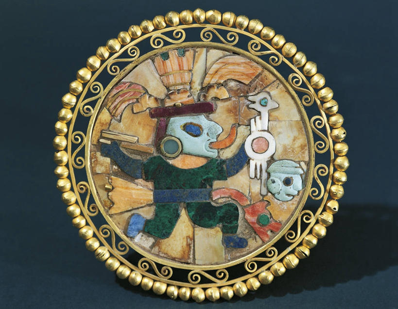 无人,横图,珠宝,蓝色背景,标志,符号,标识,一个,摄影,单个,耳饰,性别符号,古代文明,美术工艺,彩图,影棚拍摄,天青石,男性符号