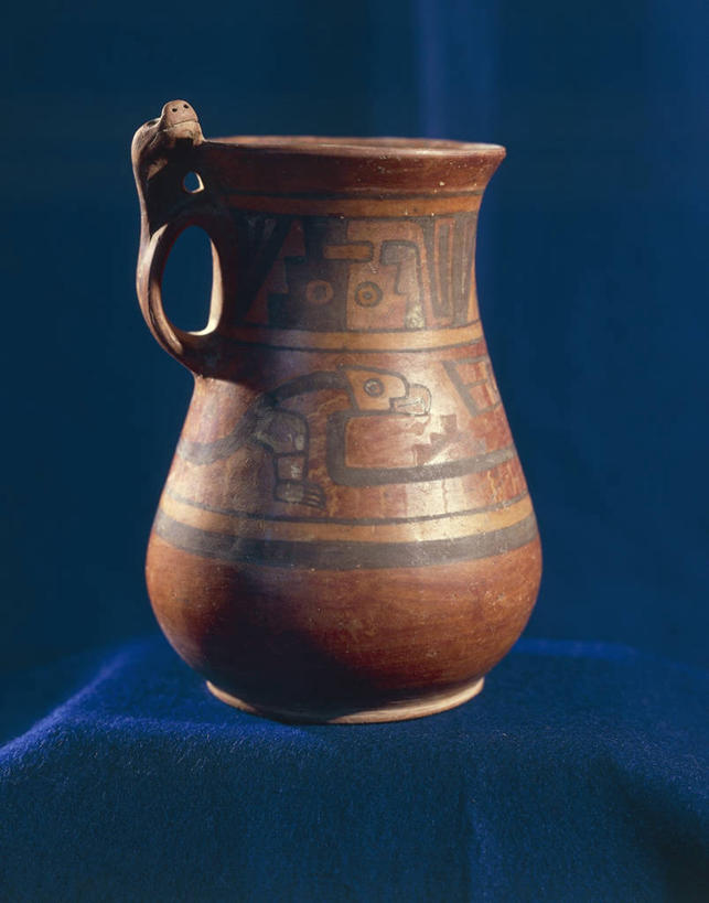 无人,竖图,玻利维亚,蓝色背景,蛇,陶瓷制品,历史,一个,陶器,摄影,单个,美术工艺,彩图,影棚拍摄,过去