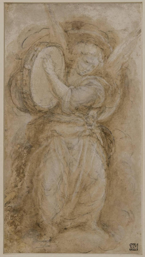 一个人,站,竖图,插画,特写,正面,数码,科技,天使,表演,阴影,网络,文字,纸,高光,几何,计算机图形,文艺复兴,音乐,合成,图画,拿着,画,摄影,手鼓,电脑合成图,数码合成图,合成图,漫画,写实,具体,具象,美术工艺,彩图