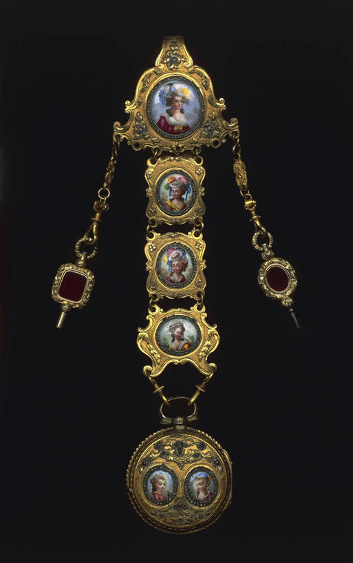 无人,竖图,特写,正面,珠宝,黑色背景,历史,一个,表,摄影,单个,18世纪,美术工艺,彩图,影棚拍摄