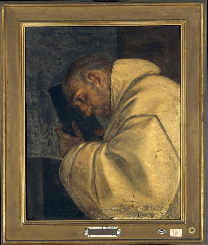 成年人,前额,一个人,竖图,插画,室内,数码,科技,油画,仅一个男性,阴影,网络,长袍,圣经,高光,几何,计算机图形,文艺复兴,合成,图画,拿着,画,祈祷,思考,摄影,电脑合成图,数码合成图,基督教,合成图,漫画,写实,具体,具象,圣人,僧侣,闭着眼睛,触摸,半身,彩图,短发