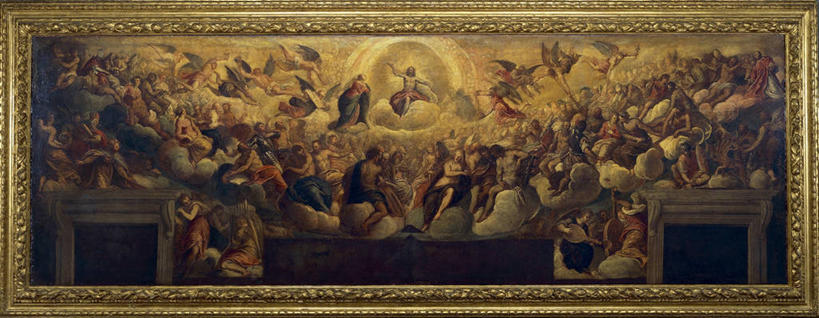 成年人,横图,全景,光晕,相框,油画,天使,云,许多人,一群人,摄影,宗教,基督教,天堂,天堂镇,男人,女人,彩图,神