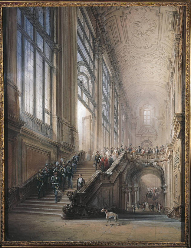 成年人,牧师,传教士,竖图,绘画,窗户,楼梯,狗,艺术,拱门,许多人,古典,历史,文化,工艺品,品味,一群人,摄影,美术,高雅,交配,政府,政治,议会大楼,美学,下移,都灵,男人,传道者,祭司,教士,神甫,神父,彩图,动物行为,参议院