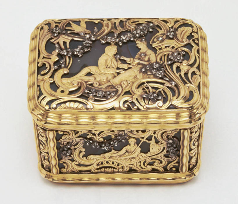 无人,横图,米色背景,盒子,一个,财富,摄影,单个,18世纪,美术工艺,彩图,影棚拍摄