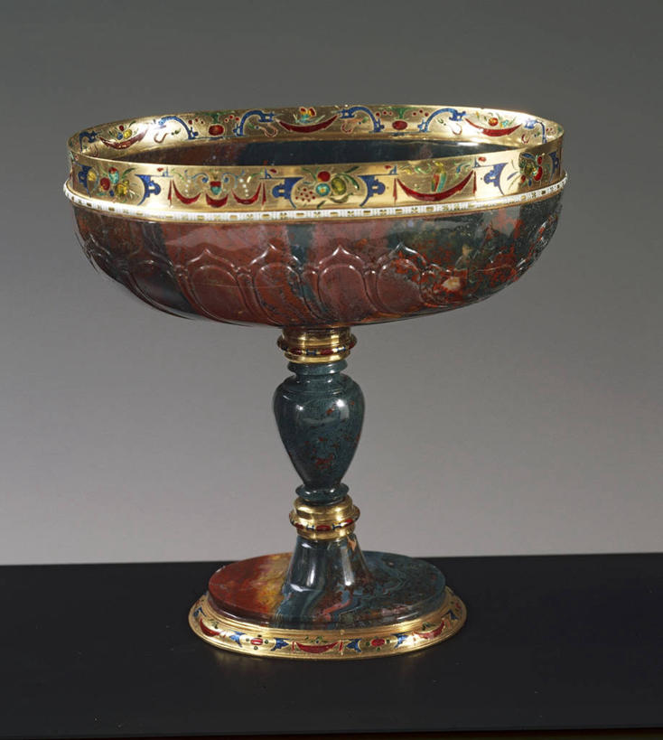 无人,竖图,留白,珐琅,灰色背景,文艺复兴,杯,历史,古代,一个,摄影,单个,美术工艺,彩图,影棚拍摄