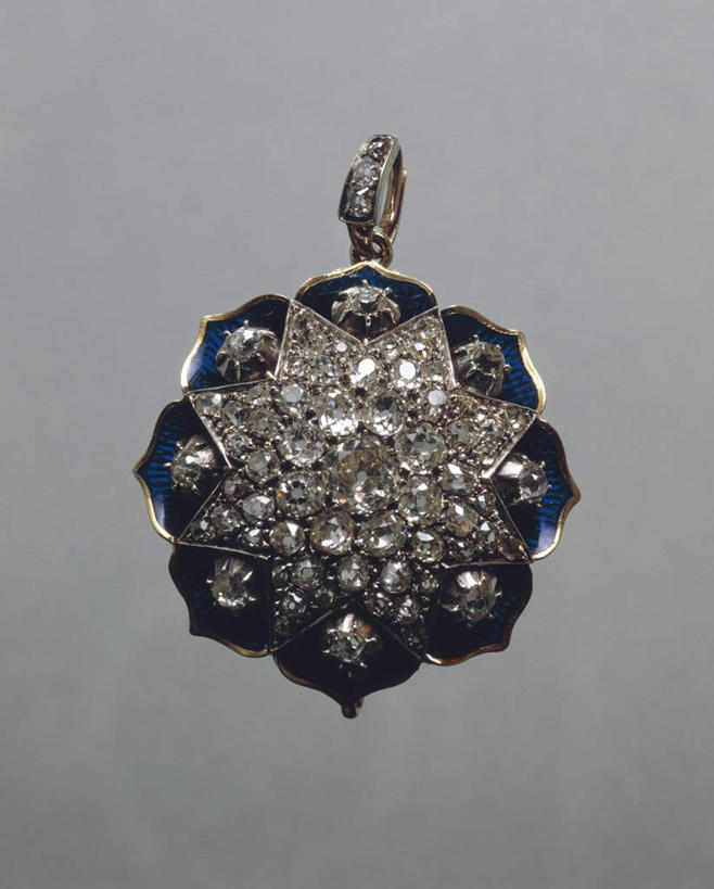 无人,竖图,钻石,一个,摄影,单个,古董,华贵,18世纪,项坠,美术工艺,彩图,影棚拍摄