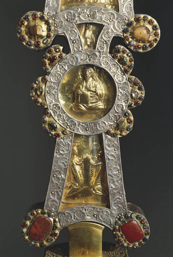 无人,竖图,特写,灰色背景,艺术,标志,符号,标识,黄金,一个,摄影,宗教,单个,部分,宝石,基督教,意大利文化,性别符号,使徒,灵性,彩图,影棚拍摄,男性符号