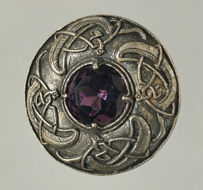 无人,横图,竖图,一个,摄影,单个,古董,胸针,华贵,紫水晶,美术工艺,彩图,影棚拍摄