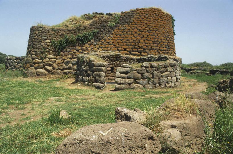 无人,横图,室外,白天,建筑,意大利,石墙,废墟,摄影,考古学,古代文明,撒丁岛,史前时代,彩图