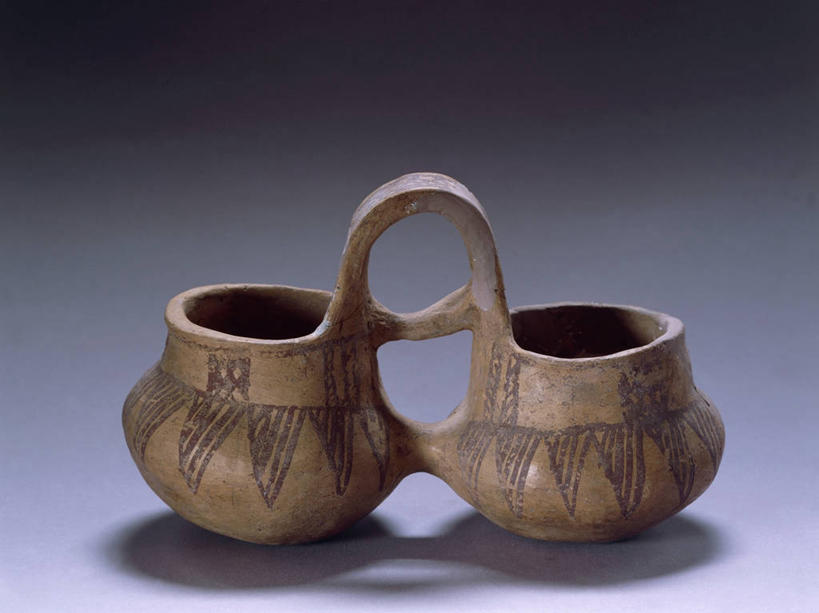 无人,横图,特写,花瓶,粉色背景,对称,历史,一个,摄影,单个,考古学,简单,美术工艺,几何形状,彩图,影棚拍摄