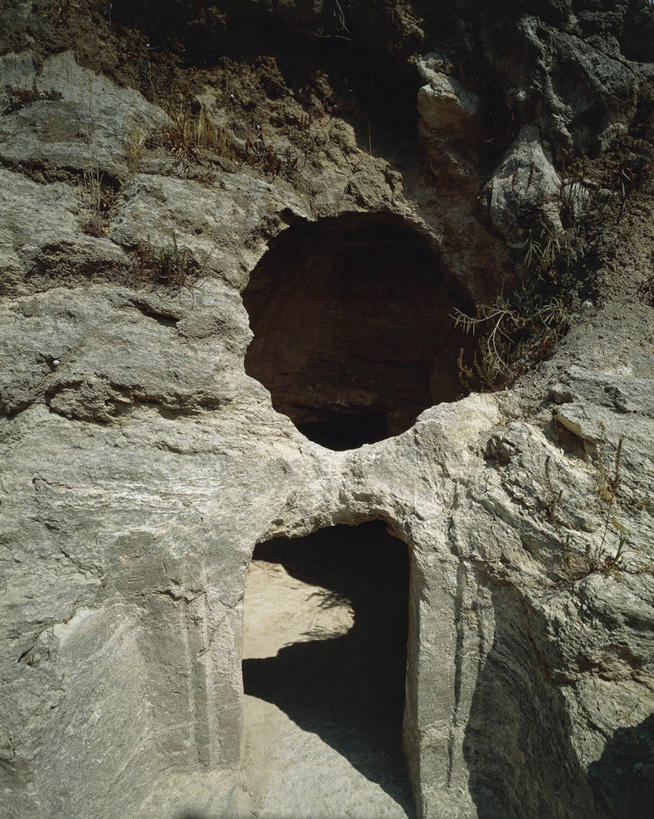 无人,竖图,室外,特写,白天,意大利,摄影,洞穴,坟墓,西西里,古代文明,阿格利真托,史前时代,岩石,彩图