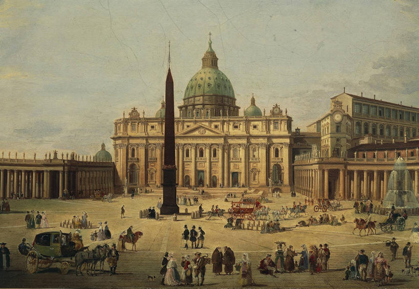 横图,插画,室外,白天,数码,科技,建筑,马,意大利,阴影,节日,网络,首都,许多人,高光,几何,计算机图形,合成,图画,历史,文化,画,祈祷,一群人,健康,许愿,运输,摄影,宗教,信仰,纪念,祈求,电脑合成图,数码合成图,基督教,合成图,天主教,漫画,意大利文化,圣彼得广场,写实,具体,具象,梵蒂冈城国,平安,彩图