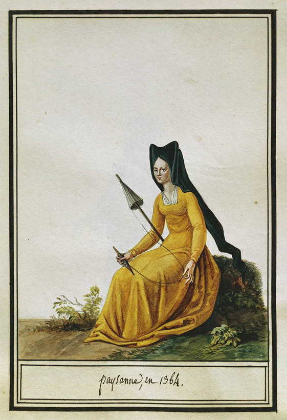 成年人,一个人,农民,坐,竖图,插画,室外,白天,绘画,数码,科技,仅一个女性,阴影,艺术,网络,高光,几何,计算机图形,合成,图画,拿着,旋转,历史,画,摄影,颜料,美术,电脑合成图,数码合成图,合成图,肖像,漫画,法国文化,写实,具体,具象,美术工艺,手纺车,彩图,传统文化