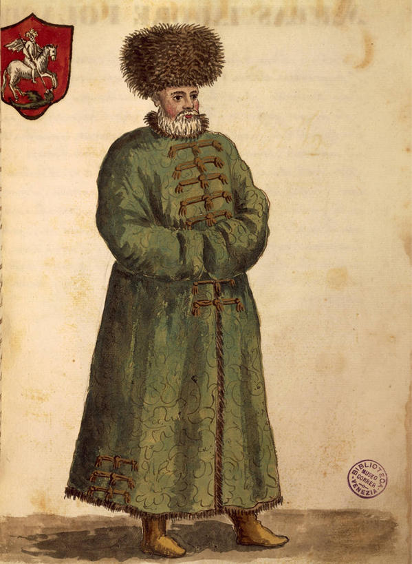 成年人,胡须,头发,一个人,竖图,插画,正面,民族服装,时尚,绘画,数码,科技,仅一个男性,阴影,艺术,网络,高光,几何,计算机图形,合成,图画,历史,外套,画,白色,摄影,颜料,美术,电脑合成图,数码合成图,合成图,漫画,意大利文化,18世纪,写实,具体,具象,裘皮帽,美术工艺,胡子,络腮胡,彩图,传统服装,民俗服,大使