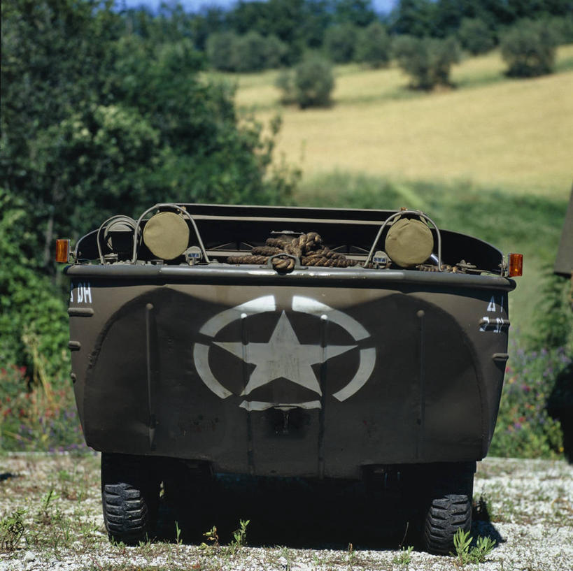 无人,横图,室外,白天,正面,军事,历史,一个,运输,摄影,单个,工程,第二次世界大战,军用车,彩图,美国军事