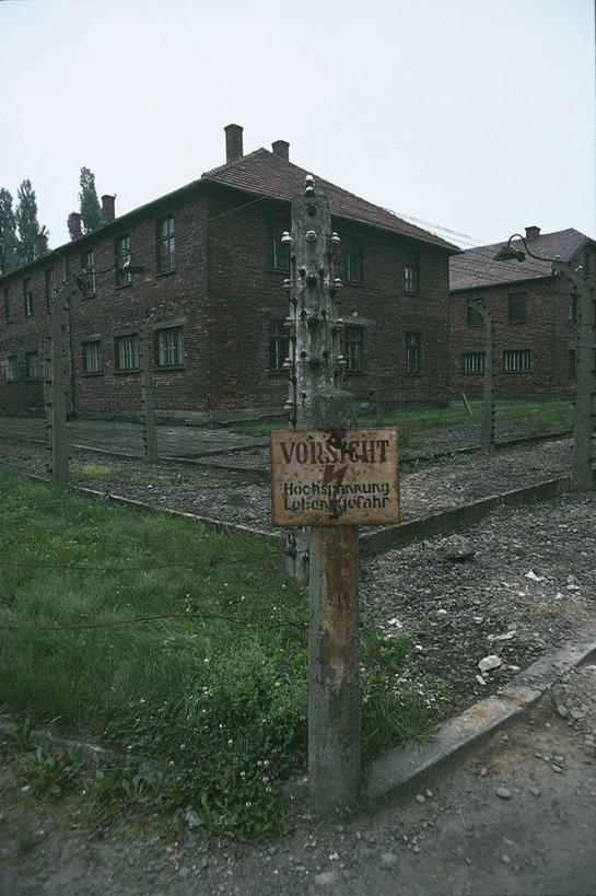 无人,竖图,室外,白天,通讯,窗户,建筑,欧洲,波兰,标志,图像,历史,草,地标建筑,木桩,战争,摄影,人造,第二次世界大战,主题,处罚,东欧,构图,集中营,奥斯维辛,小波兰省,彩图,旅行,法西斯主义,时空,纳粹主义,社会问题,大屠杀,比克瑙