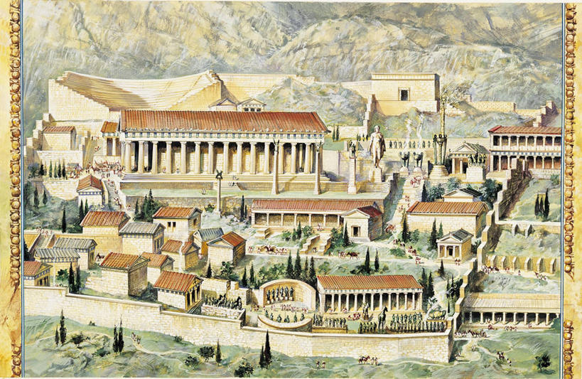 无人,横图,俯视,插画,室外,白天,绘画,数码,科技,山,植物,建筑,相框,希腊,欧洲,阴影,艺术,网络,柱子,屋顶,城镇,高光,几何,计算机图形,古典,合成,图像,图画,文化,画,画框,树,工艺品,品味,美术,电脑合成图,数码合成图,人造,高雅,合成图,地中海文化,南欧,主题,漫画,视角,地貌,希腊共和国,写实,具体,具象,美学,构图,彩图,高角度拍摄,时空,传统文化,德尔菲