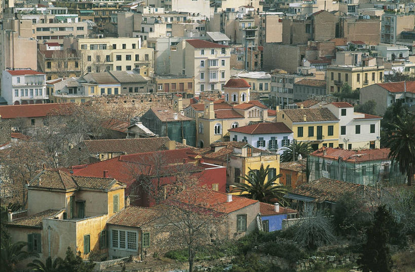 无人,横图,俯视,室外,白天,度假,美景,植物,城市风光,城市,建筑,希腊,欧洲,景观,首都,图像,娱乐,树,享受,休闲,景色,放松,摄影,人造,地中海文化,都市风光,南欧,主题,视角,雅典,构图,阿提卡,中部希腊大区,彩图,高角度拍摄,旅行,时空,传统文化