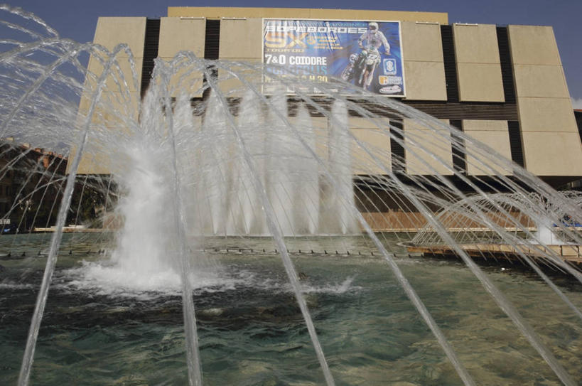 无人,横图,室外,白天,水,城市,建筑,喷泉,法国,欧洲,喷,飞溅,摄影,展览,普罗旺斯,地中海文化,滨海阿尔卑斯,尼斯,万里无云,彩图,国会