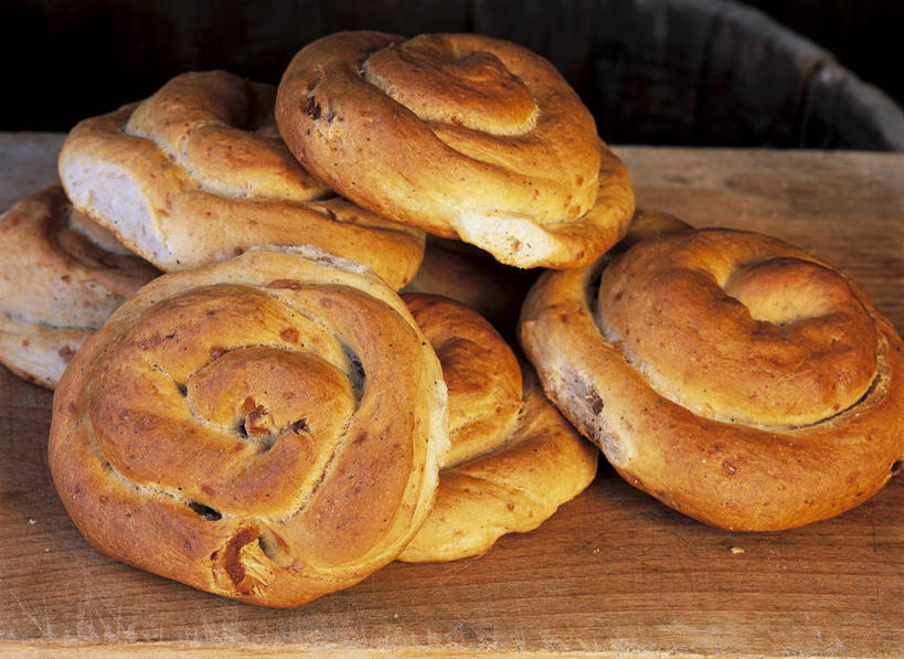 面包,无人,横图,室内,特写,意大利,欧洲,饮食,摄影,地中海文化,小圆面包,翁布里亚大区,彩图