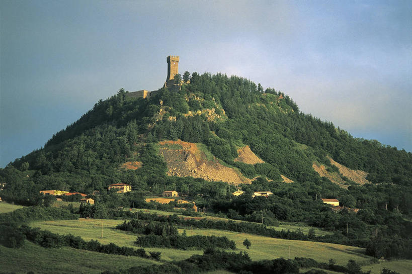 无人,横图,室外,白天,美景,山,建筑,意大利,欧洲,房屋,地形,景观,树,天空,自然,景色,摄影,住房,地中海文化,自然风光,意大利文化,托斯卡纳区,维得斯卡,彩图