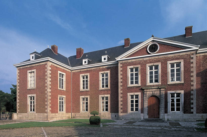 无人,横图,室外,白天,窗户,建筑,比利时,欧洲,阴影,城堡,历史,树,天空,摄影,彩图,瓦隆,列日,过去