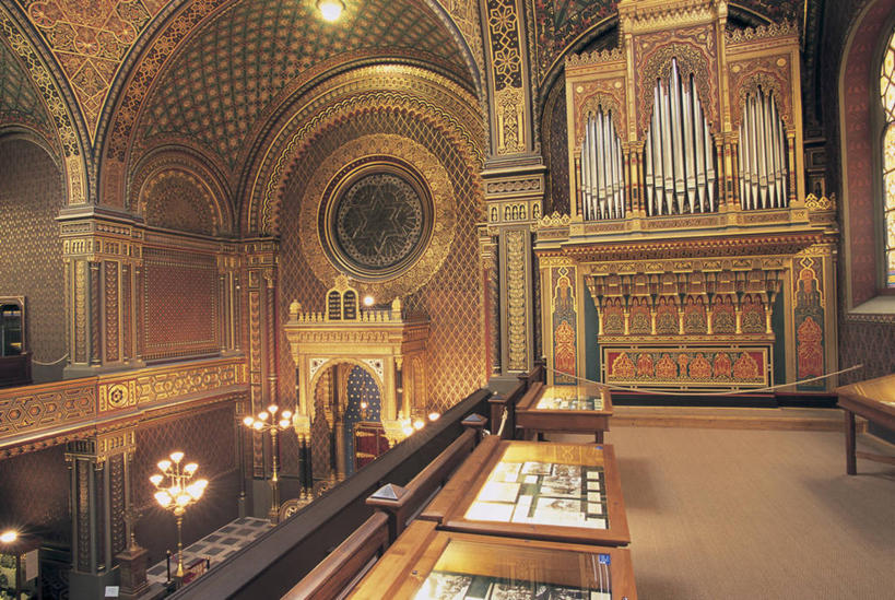 无人,横图,室内,桌子,建筑,欧洲,捷克,装饰,圆形,拱门,首都,摄影,宗教,照亮,宗教建筑,中欧,捷克共和国,波西米亚,布拉格,犹太教会堂,灵性,设计,彩图,旅行