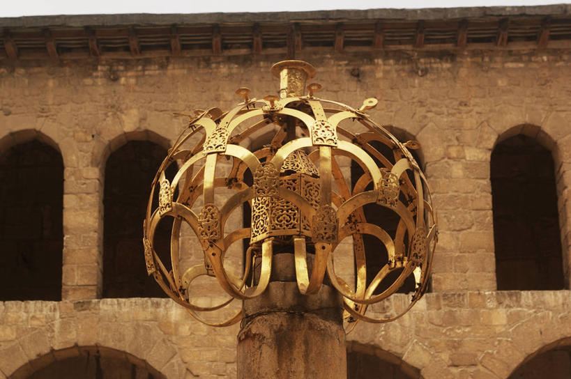 无人,横图,室外,白天,窗户,建筑,雕塑,叙利亚,亚洲,装饰,拱门,围墙,塔,尖顶,首都,历史,石墙,地标建筑,摄影,宗教,创造力,伊斯兰教,中东,宗教建筑,地中海文化,清真寺,大清真寺,灵性,大马士革,美术工艺,倭马亚大清真寺,彩图,旅行,传统文化,联合国教科文组织,过去