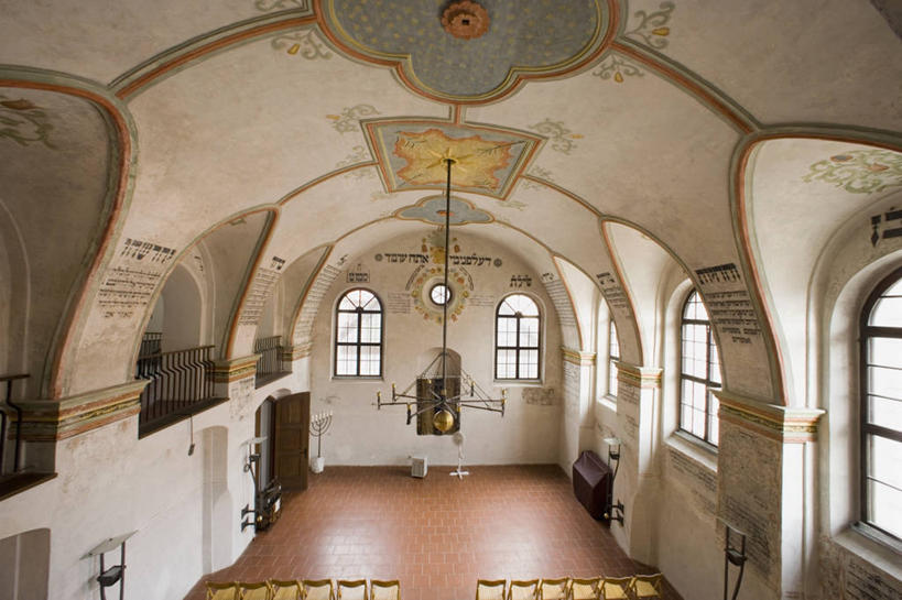 无人,横图,室内,白天,窗户,地板,天花板,建筑,欧洲,地面,历史,地标建筑,摄影,宗教,宗教建筑,捷克共和国,犹太教,犹太教会堂,摩拉维亚,彩图,旅行,联合国教科文组织,过去