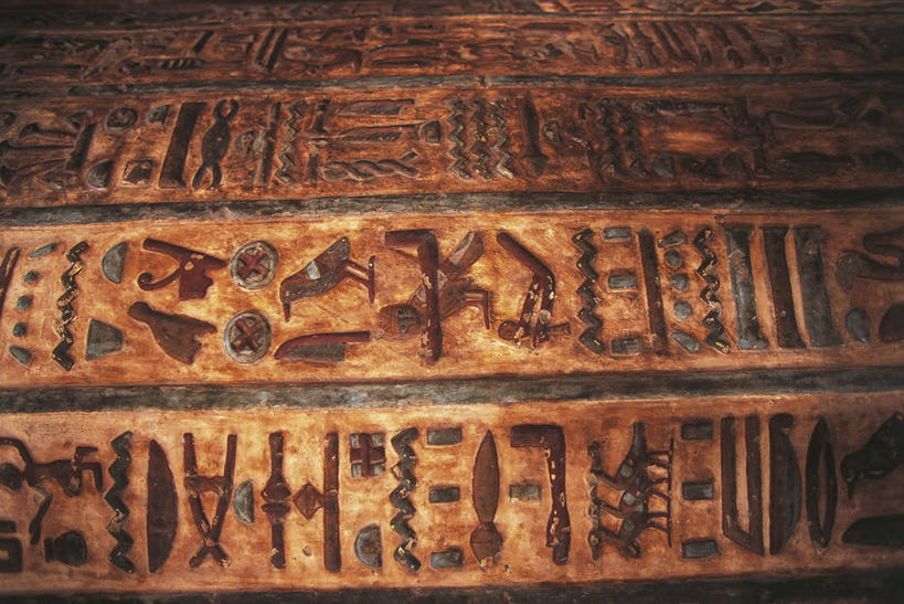 无人,横图,室内,建筑,雕塑,埃及,柱子,摄影,中东,象形文字,北非,古埃及文明,古代文明,伊斯纳,彩图,浅浮雕,库努姆神殿