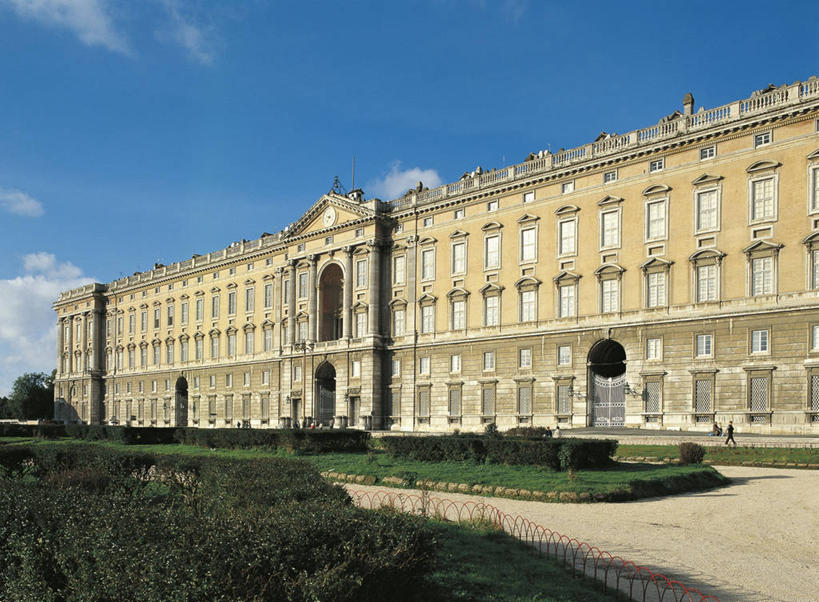 无人,宫殿,横图,室外,白天,建筑,意大利,车道,历史,财富,摄影,南欧,华贵,意大利文化,18世纪,树篱,卡塞塔,彩图,旅行,联合国教科文组织